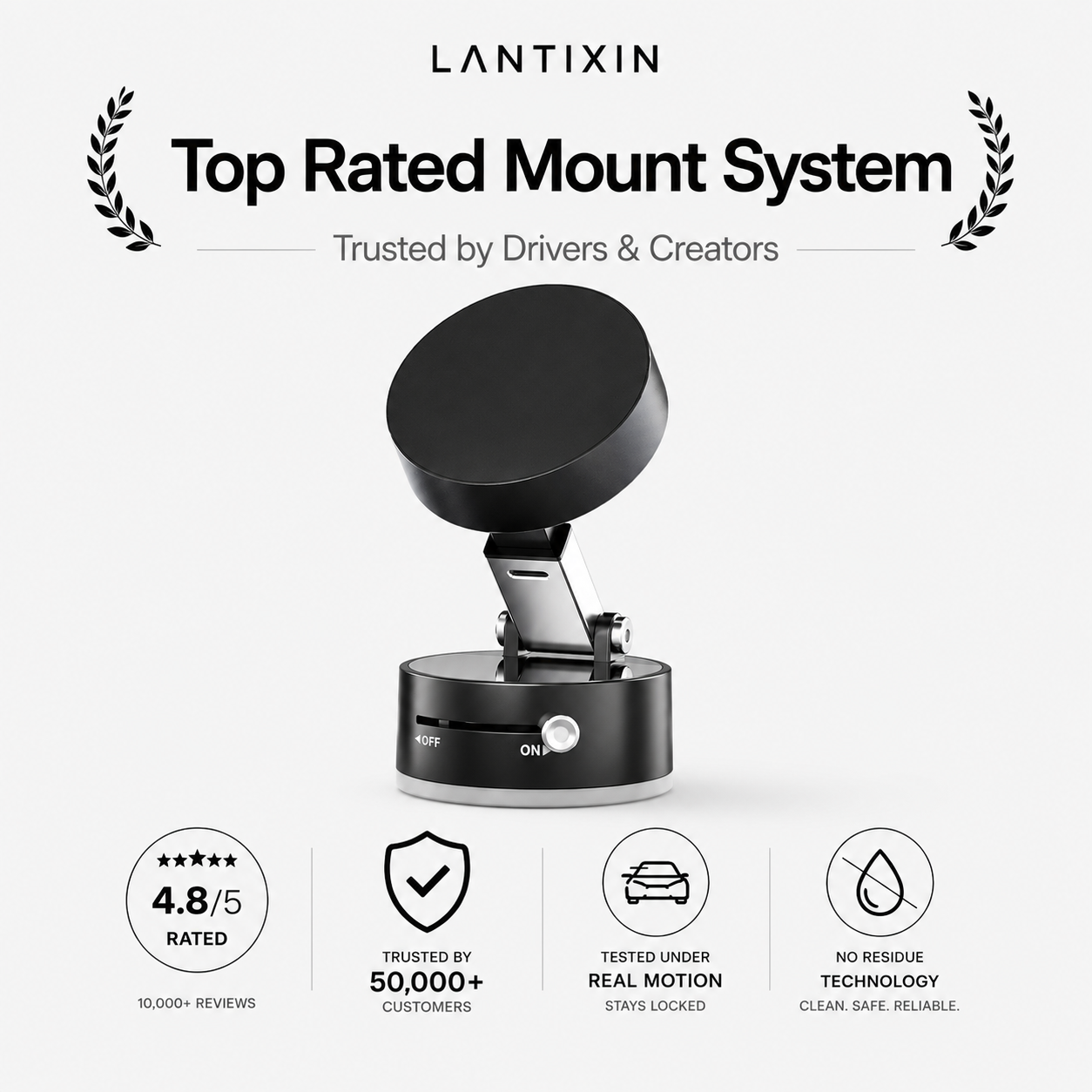 lantixin™ — PressureLock Magnetic Mount