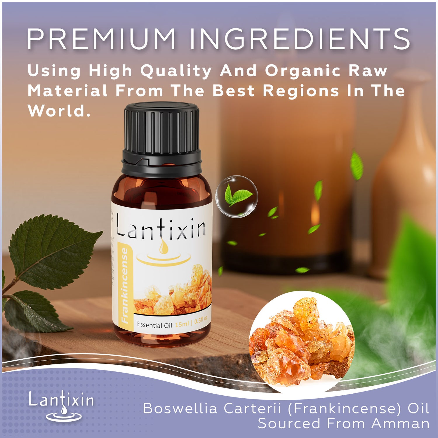 Lantixin Frankincense Essential Oils - Plant Based Aromatherapy Essential Oils