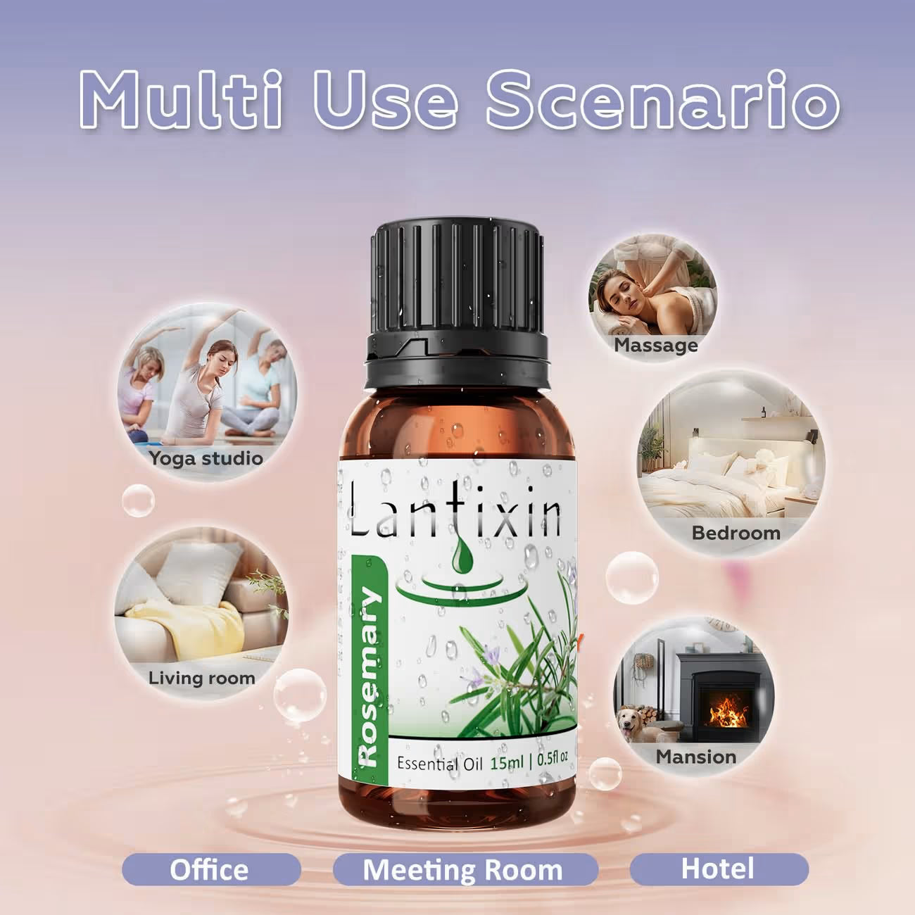 Lantixin Rosemary Essential Oils - Natural Essential Oils for Diffusers