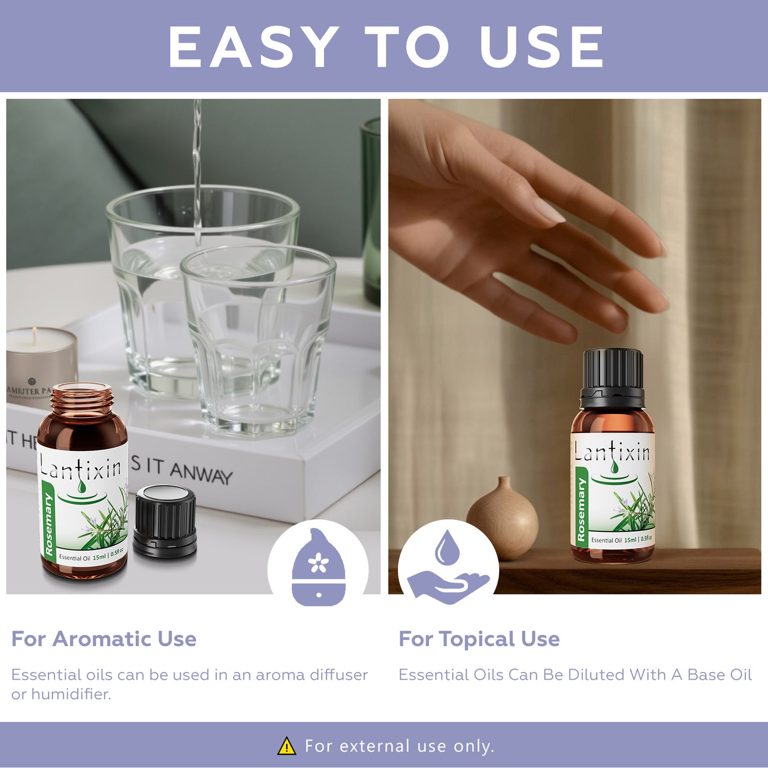 Lantixin Rosemary Essential Oils For Aromatherapy Essential Oils Diffusers