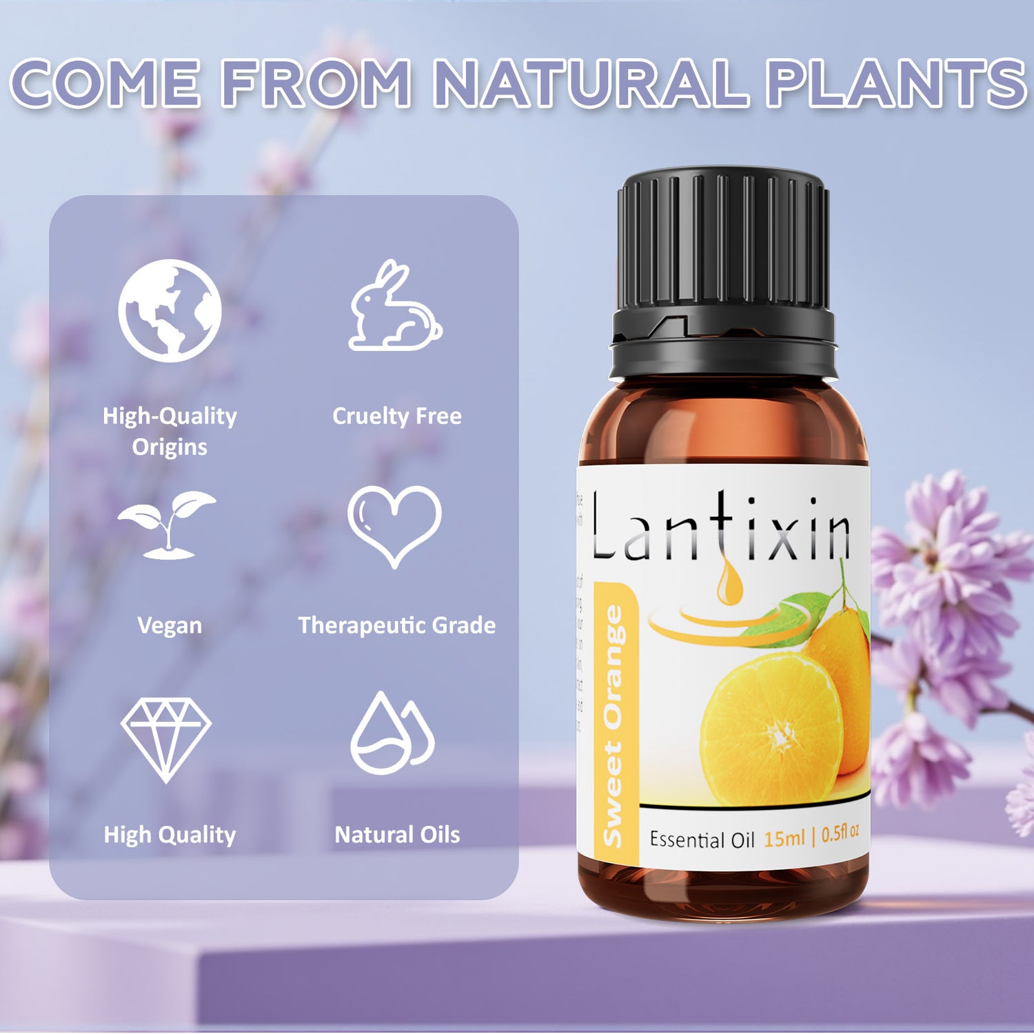 Sweet Orange Essential Oil for Diffuser - Premium Natural Aromatherapy Oils for Home, Hotel