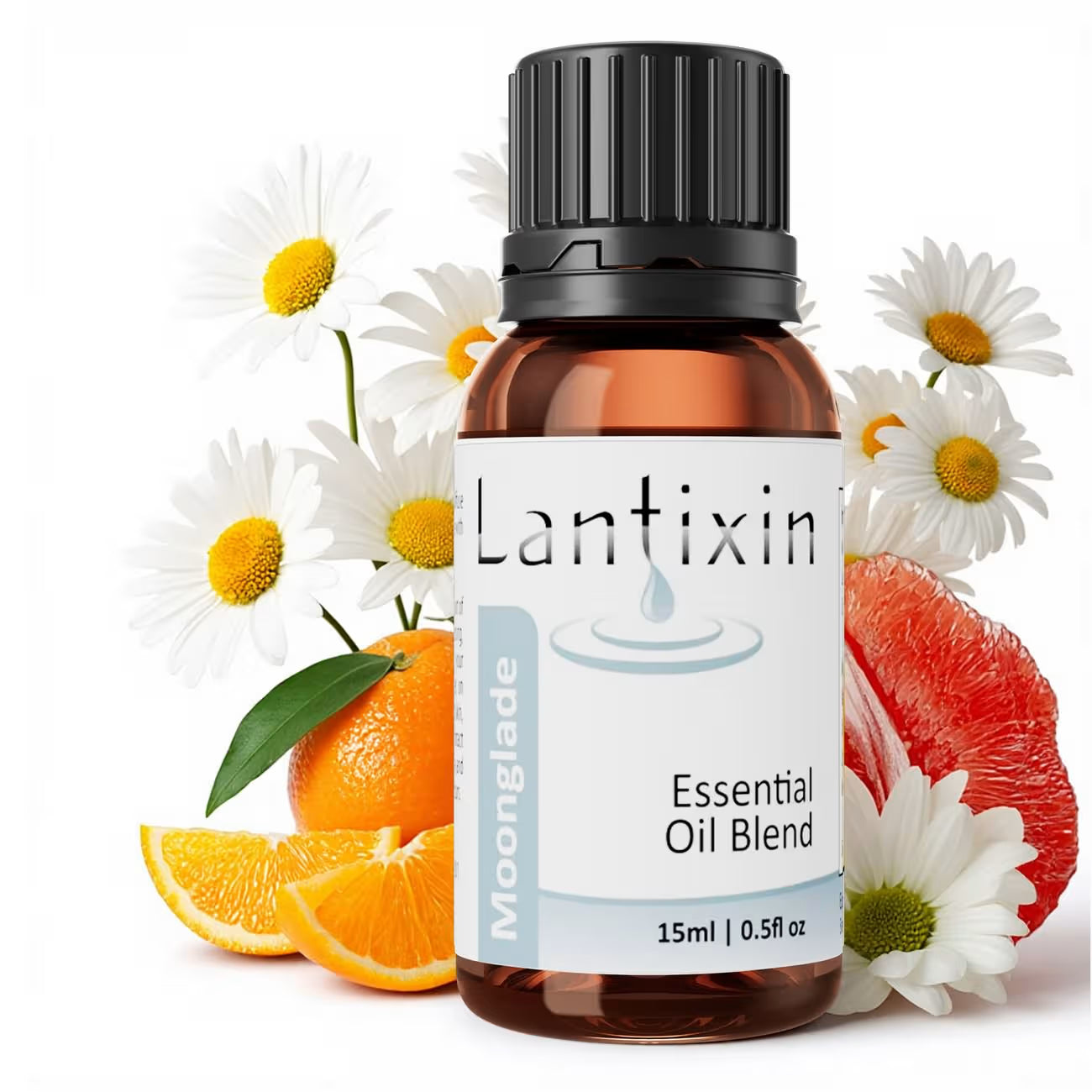 Lantixin Moonglade Soothing Essential Oil Blend - Grapefruit, Lavender, and Rosemary Leaf Essential Oils Blend