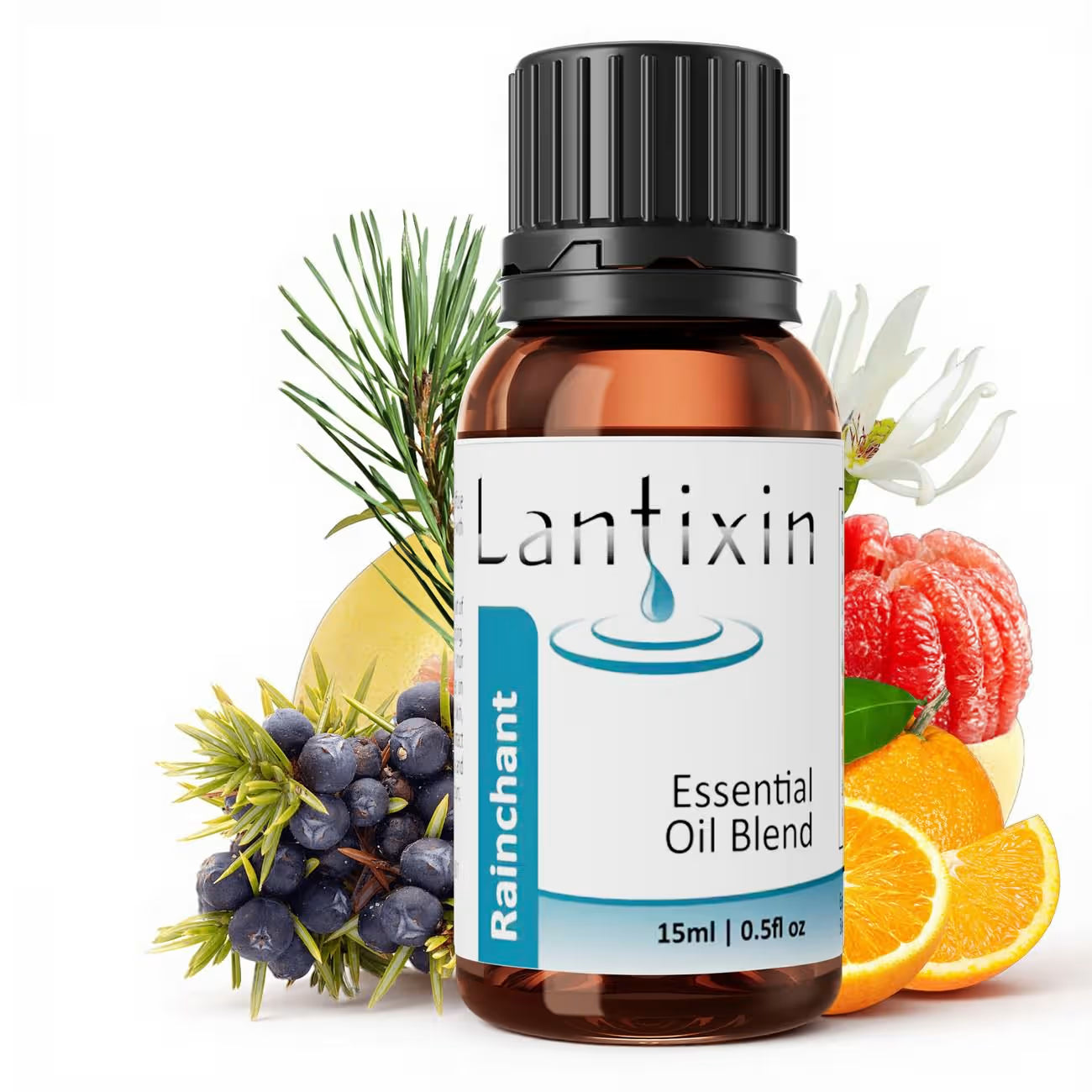 Lantixin Rainchant Awaken Essential Oil Blend - Osmanthus, Black Spruce And Ylang Ylang Aromatherapy Oils